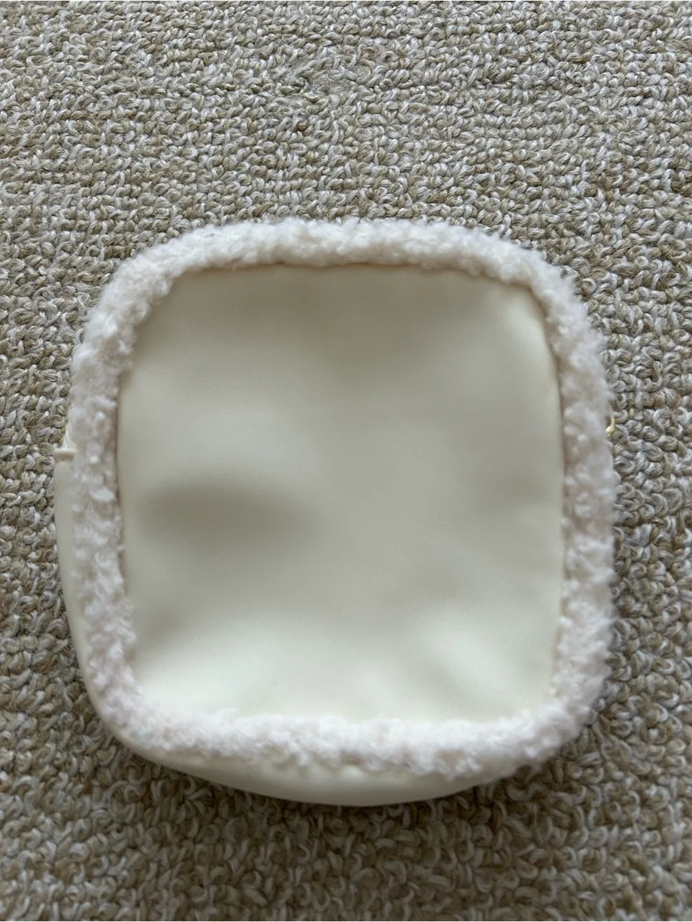 Stoney Clover Lane H Initial Sherpa Trim Mini Pouch